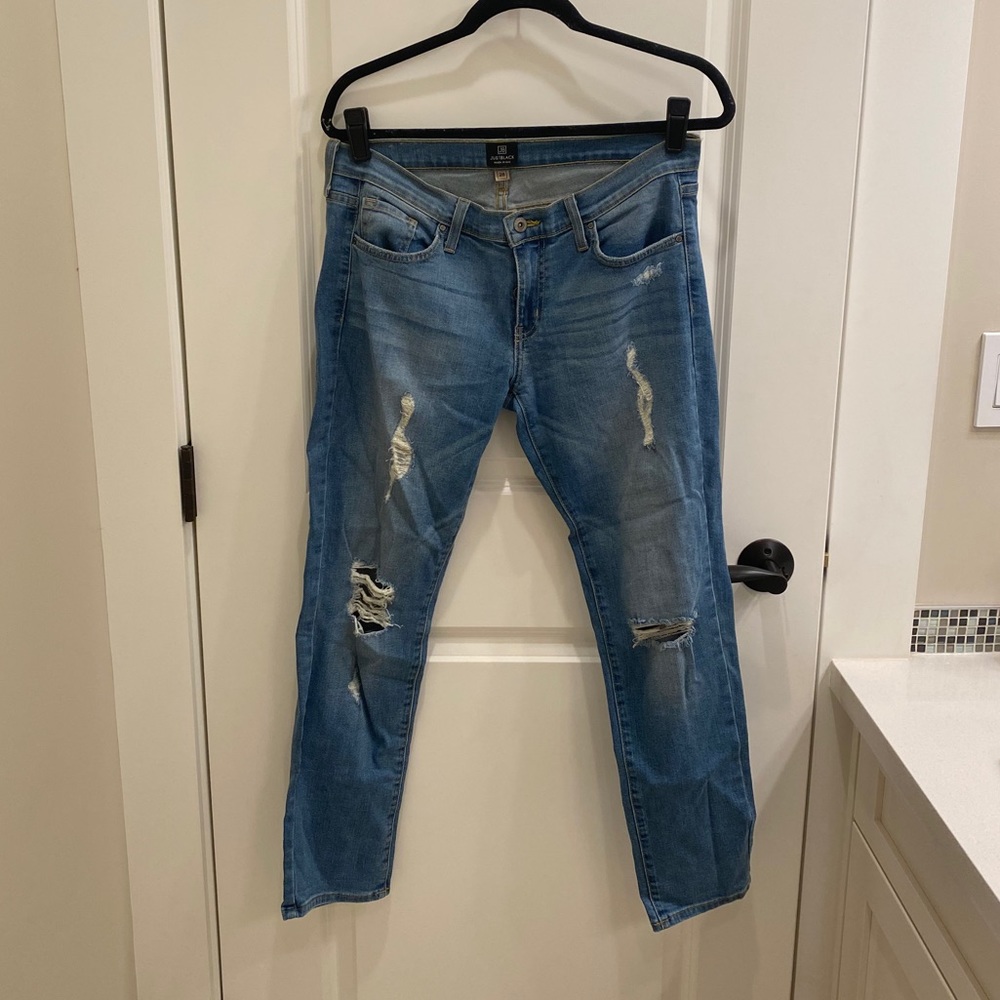 Just Black Denim Ripped Jeans